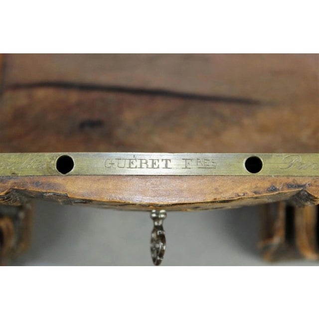 Brown Antique French Black Forest Log Form Dresser Box For Sale - Image 8 of 8