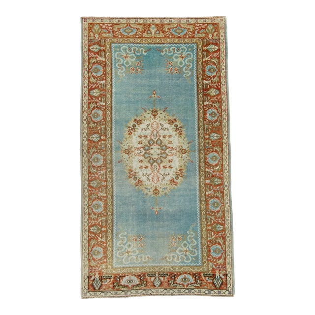 Turkish Oushak Rug 5'2" x 7' #17946 For Sale