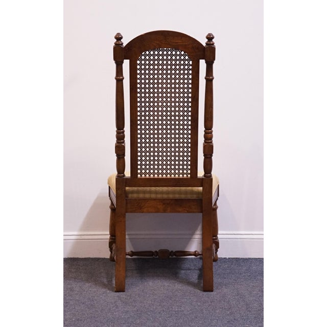 High End Vintage Solid Oak Rustic European Dining Side Chair For Sale In Kansas City - Image 6 of 9