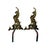 Antique Brass Fireplace 6015 Andirons, 1890s, Set of 2 For Sale - Image 6 of 11