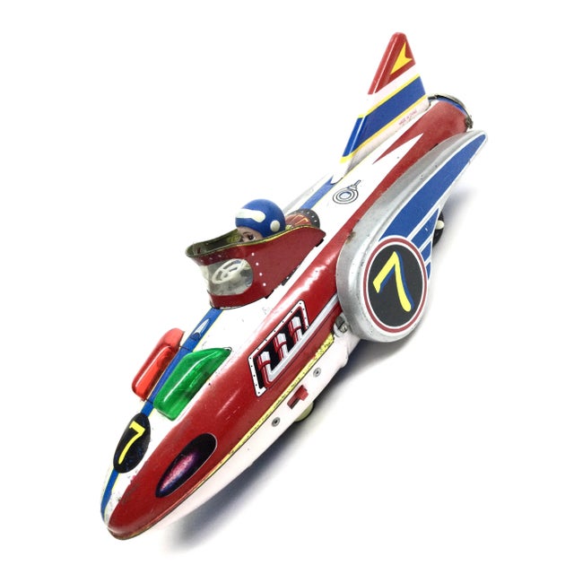 1940s Metal Spacecraft Toy Never Used For Sale - Image 11 of 11