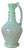Bohemian Blown Glass Carafe in Light Green, 1940s For Sale