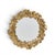 Hollywood Regency Jay Strongwater Lola Ginkgo Leaf Gilt Round Wall Mirror For Sale - Image 3 of 5