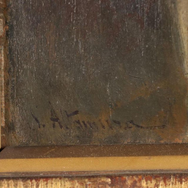 Saverio Francesco Altamura, Portrait, Oil on Panel For Sale - Image 7 of 12