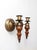 Vintage Colonial Revival Wood Candle Wall Sconces Pair For Sale - Image 10 of 12