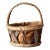 Vintage Rustic Bark Basket For Sale