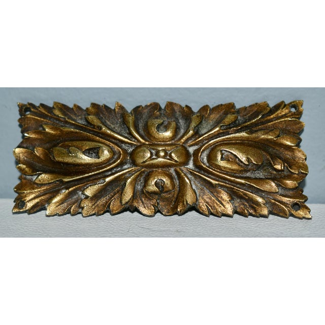 Antique Decorative Bronze Rectangular Ormolu For Sale - Image 10 of 11