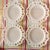 Mid-Century Modern Hazel-Atlas White Milk Glass Open Lace Edge Luncheon Plates, Set of 4 – 8.25” For Sale - Image 3 of 8