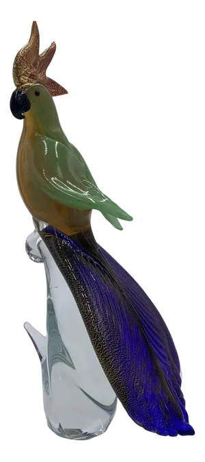 Parrot Bird Sculpture by Fornace Mian