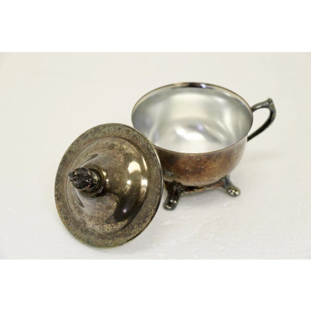1960's Midcentury Vintage International Silver Company Silver Plated Coffee or Tea Service, 4 Pieces For Sale - Image 10 of 12