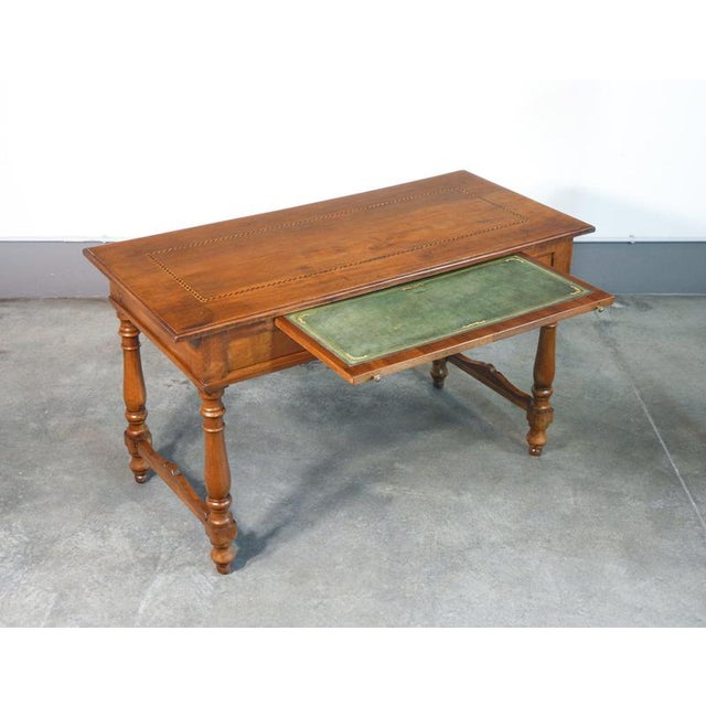 Vintage Inlaid Walnut Desk, 19th Century For Sale - Image 13 of 18