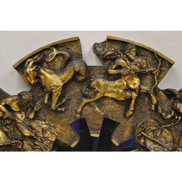 Mid-Century Modern Vintage Finesse Originals Mid Century Modern Fiberglass Zodiac Sign Wall Mirror For Sale - Image 3 of 11