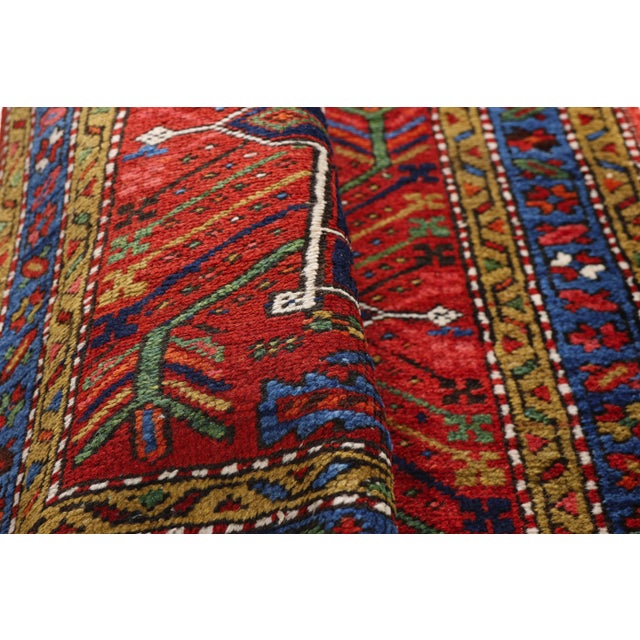 Antique Persian Heriz Rug Runner, 03'02 X 14'07 For Sale In Dallas - Image 6 of 10