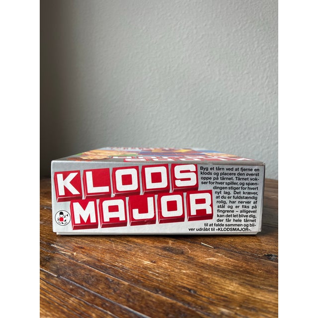 Wood 1980s Klods Major Stacking Tower Dice Danish Game, Made in Denmark For Sale - Image 7 of 8