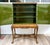 Wood Mid-Century Chinoiserie Scenic Two-Door Cabinet With Ornate Brass Hardware For Sale - Image 7 of 18