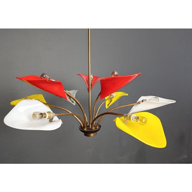 Vintage Italian Chandelier, 1960s For Sale - Image 11 of 14