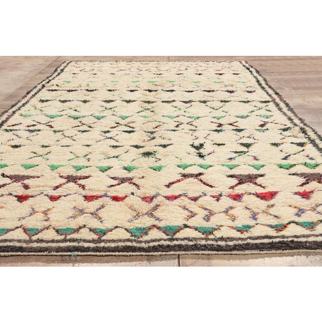 Vintage Azilal Moroccan Rug, 06'04 X 11'04 For Sale - Image 9 of 10