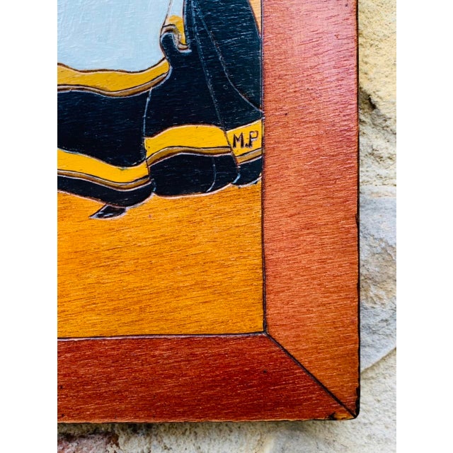 Wood-Carved Folk Art Panels, 1920s, Set of 2 For Sale - Image 14 of 16