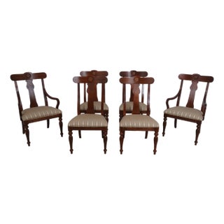 Set of 6 Ethan Allen British Classics Dining Room Chairs For Sale