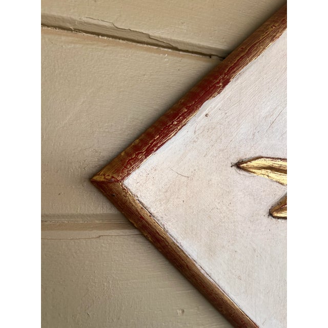 Wood Wall Hanging Italian Baroque Style Giltwood and Gesso Sunburst Panel With Carved Pigeon For Sale - Image 7 of 9