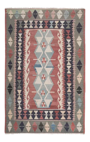 Colorful Turkish Kilim Rug