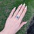 Stunning is an understatement for this ring! The all natural earth mined diamond halo and accents perfectly emphasize the...