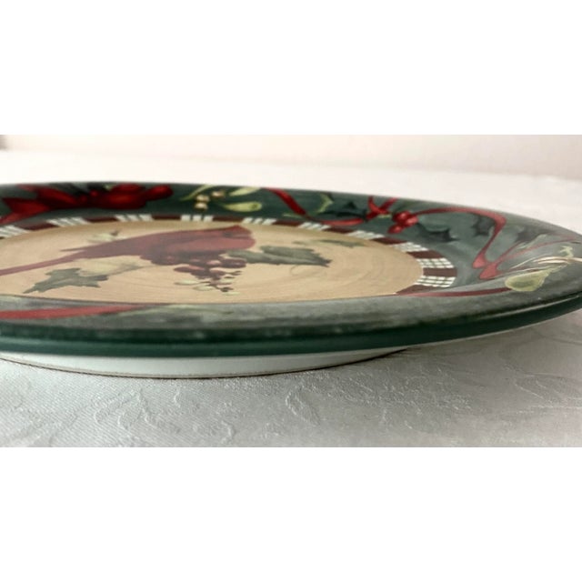 Lenox Winter Greetings Everyday Cardinal Plate Mint Condition Late 20th Century For Sale In Denver - Image 6 of 8