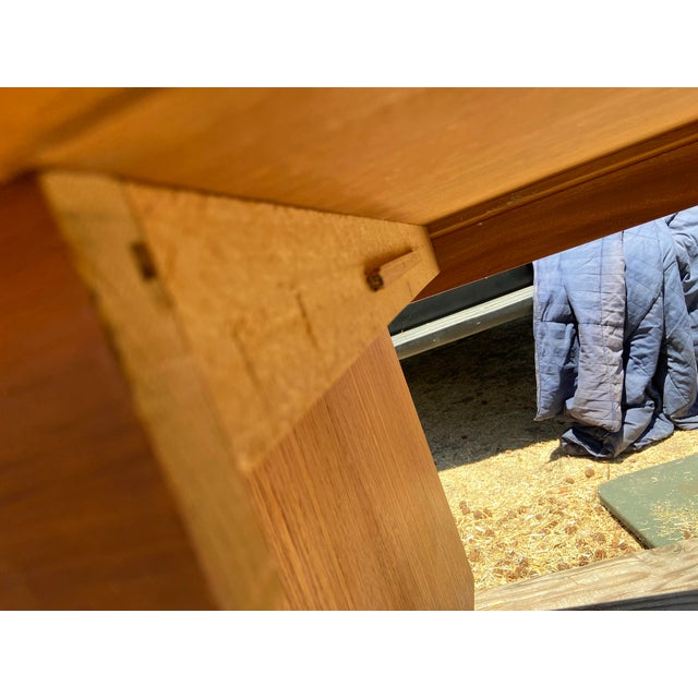 1960s Vintage Mid Century Modern Teak Desk For Sale - Image 10 of 12