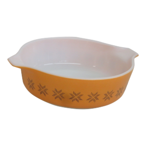 Pyrex Town and Country 471 Casserole Dish 1 Pt Milk Glass 1960s Ovenware 4507b
