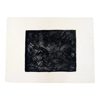 Jim Massey Labyrinth Modern Black & White Contemporary Lithograph Unframed For Sale