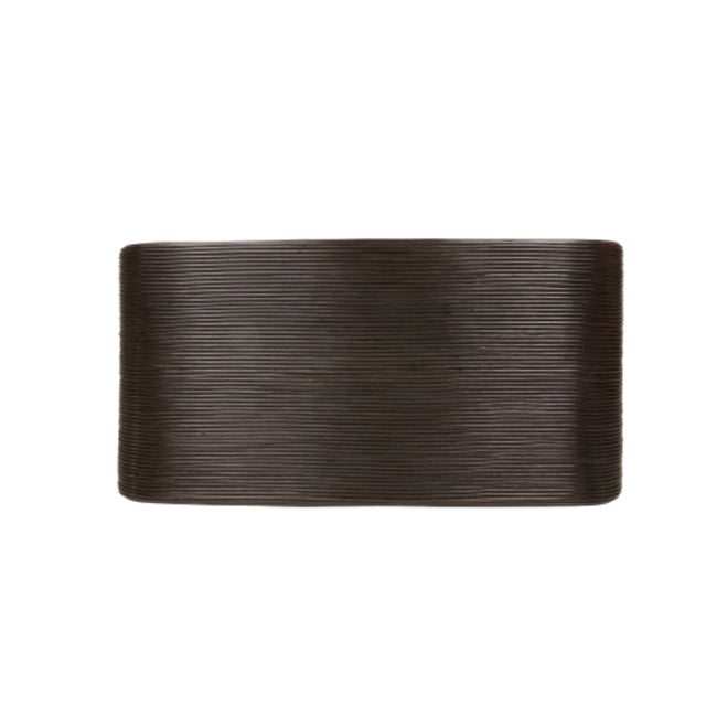 Contemporary Rattan Coffee Table For Sale - Image 3 of 4