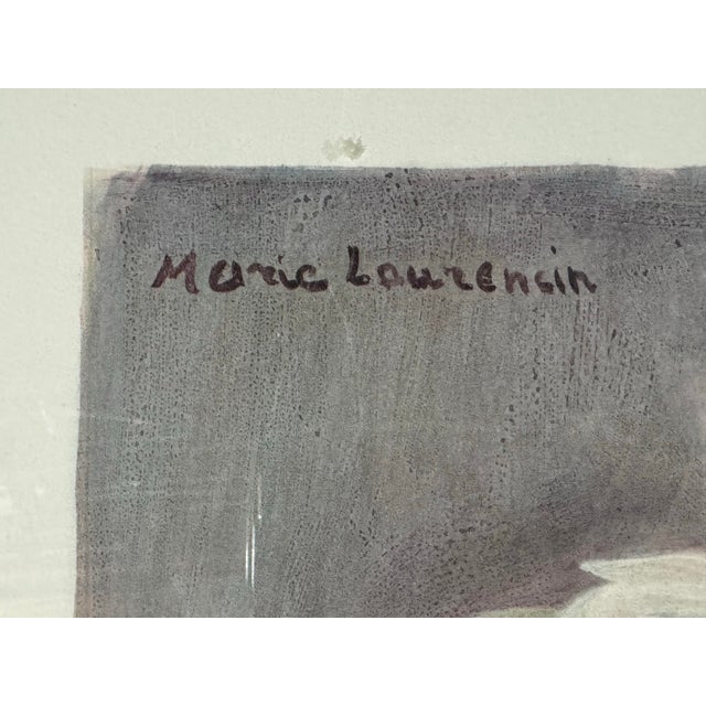 Vintage Art Nouveau Deco French Print Femme a La Colombe Marie Laurencin For Sale - Image 4 of 9