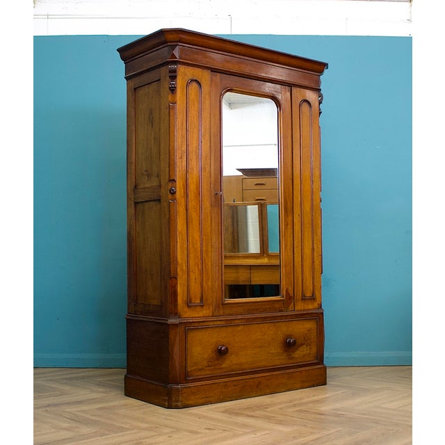 Antique Victorian Wardrobe in Mahogany, 1880s For Sale - Image 11 of 11