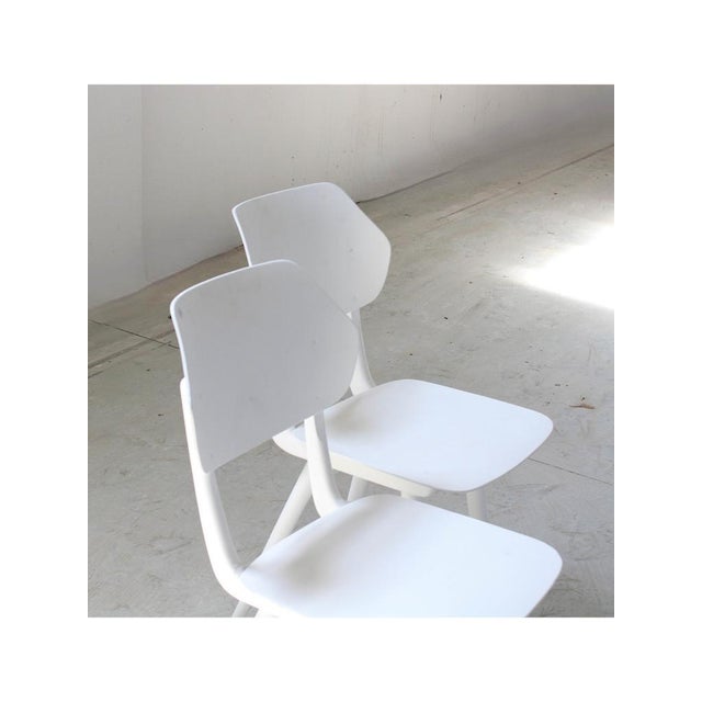 White Chairs from Ton, 1960s, Set of 2 For Sale - Image 11 of 13