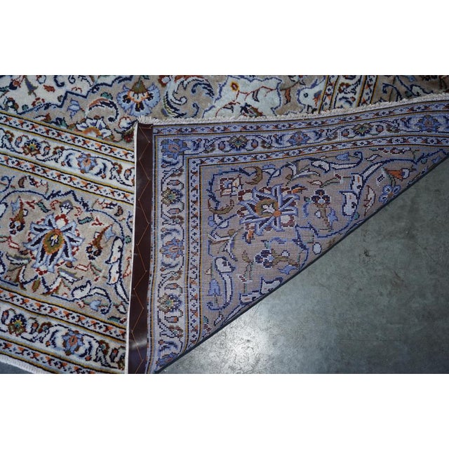 Large Vintage French Cream Rug For Sale - Image 16 of 17