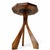 Wood Walnut Nonagonal Side Table With Tripod Base by Michael Maximo For Sale - Image 7 of 9