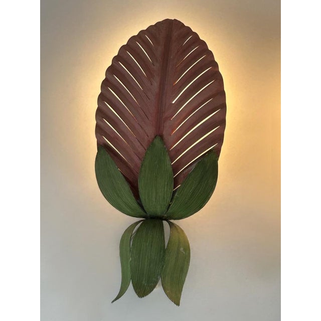 Mid-Century Floral Sconces by Holländer Leuchten, Germany, 1970s, Set of 2 For Sale - Image 9 of 18