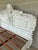 Wood Italian Rococo Style Shabby Chic Distressed King Size Bed Frame For Sale - Image 7 of 11