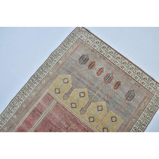 Turkish 1960s Muted Earth Tones Wool Rug For Sale - Image 3 of 10