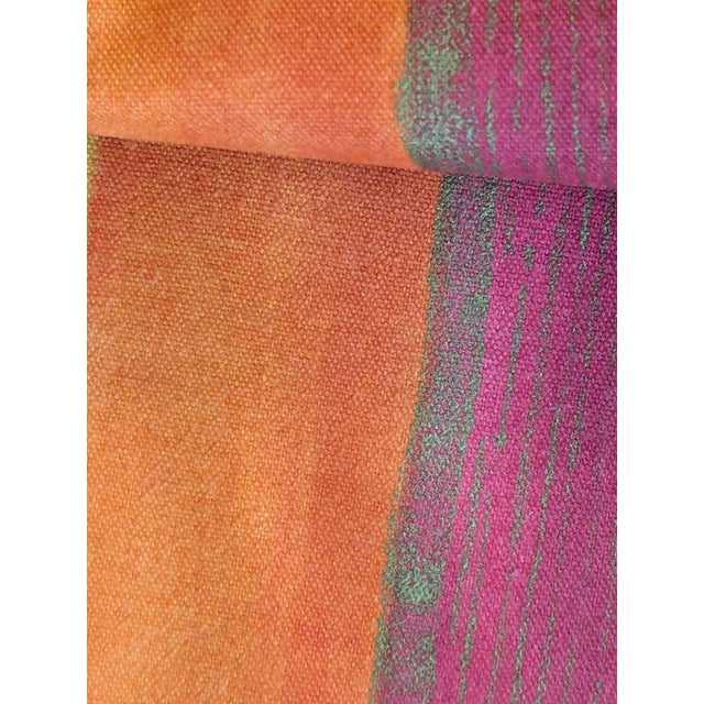 Designers Guild Kesari Fabric | Discontinued Sunset Stripe Cotton | Pink Orange For Sale - Image 16 of 18