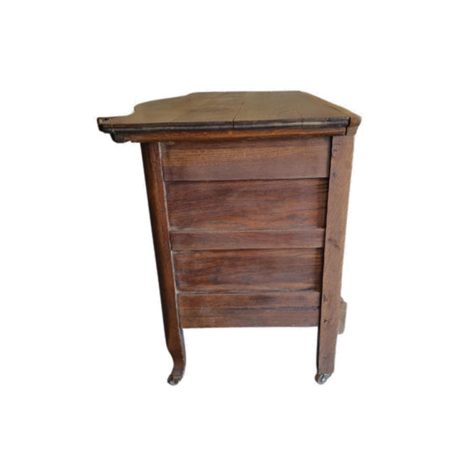 Late 19th Century Antique Set Mirror and Two Drawer Dresser 19th Century For Sale - Image 5 of 11