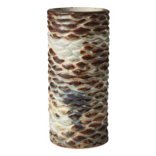 Scandinavian Modern Stoneware Vase attributed to Axel Salto for Royal Copenhagen, 1960s For Sale