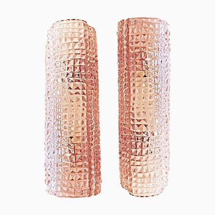 Glass Italian Murano Glass Pink Cocodrile Wall Sconces by Simoeng, Set of 2 For Sale - Image 7 of 7