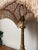 Mid 20th Century Victorian Footed Marble and Brass Table Lamp With Fabric Fringe/Tassel Lamp Shade For Sale - Image 9 of 11
