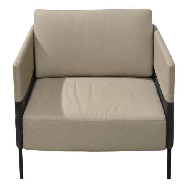 Modloft Modern Leather Allen Lounge Chair For Sale