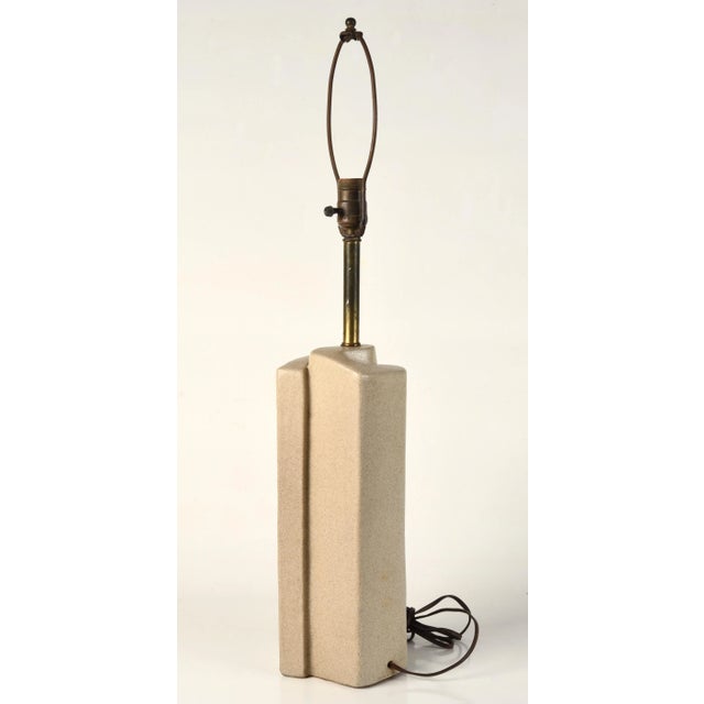 Marianna Von Allesch Mid Century Modern Studio Pottery Swirl Lamp For Sale In Tampa - Image 6 of 13