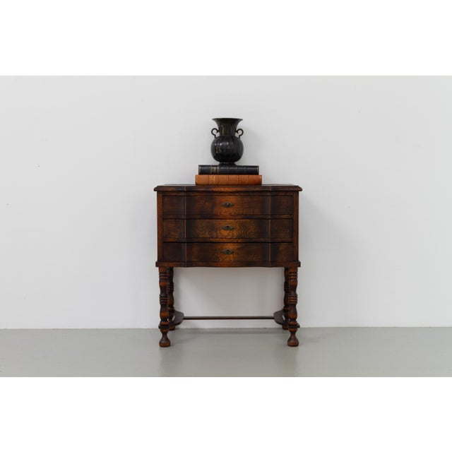 Antique Danish Oak Chest of Drawers, 1910s For Sale - Image 6 of 18