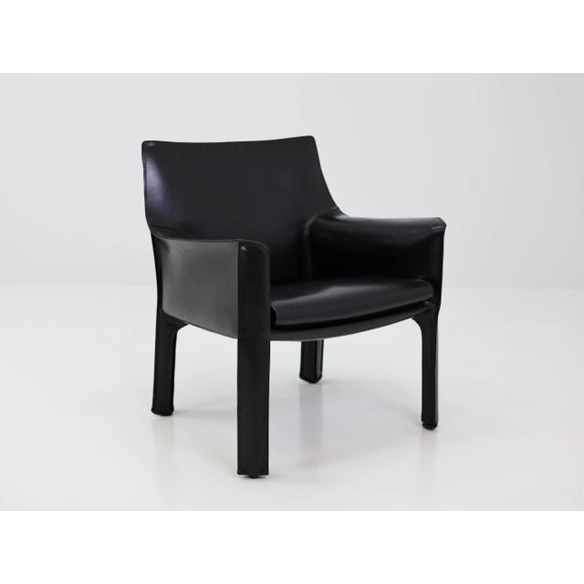 414 CAB Lounge Chairs by Mario Bellini for Cassina, Set of 4 For Sale - Image 3 of 13