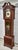 Traditional Mahogany Grandmother Clock Vintage Mechanical Embossed Dial For Sale - Image 14 of 18