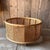Round Cane and Bamboo Plant Holder on Wheels For Sale - Image 3 of 6